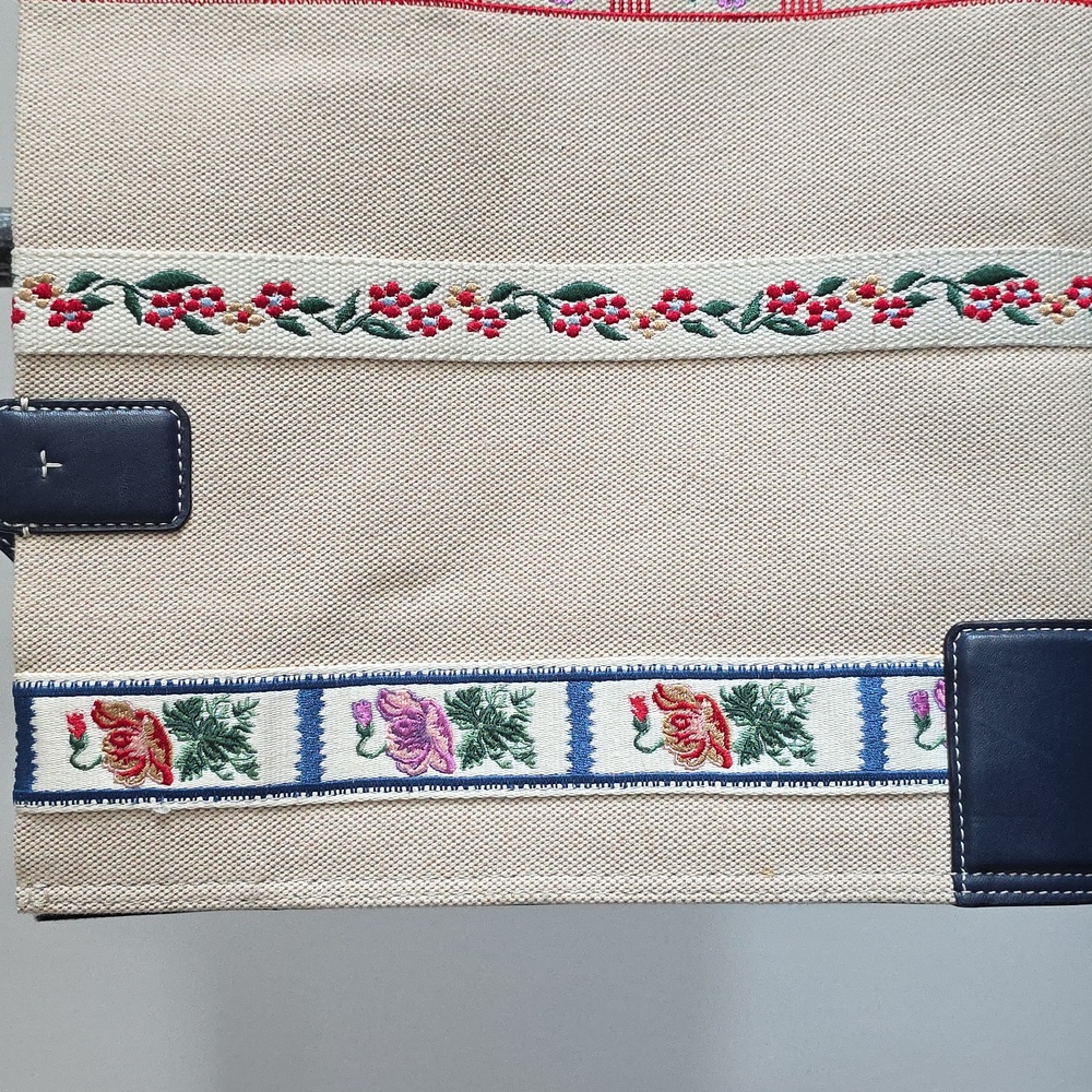 Tory Burch Ella Webbing Patchwork Tote - image 7